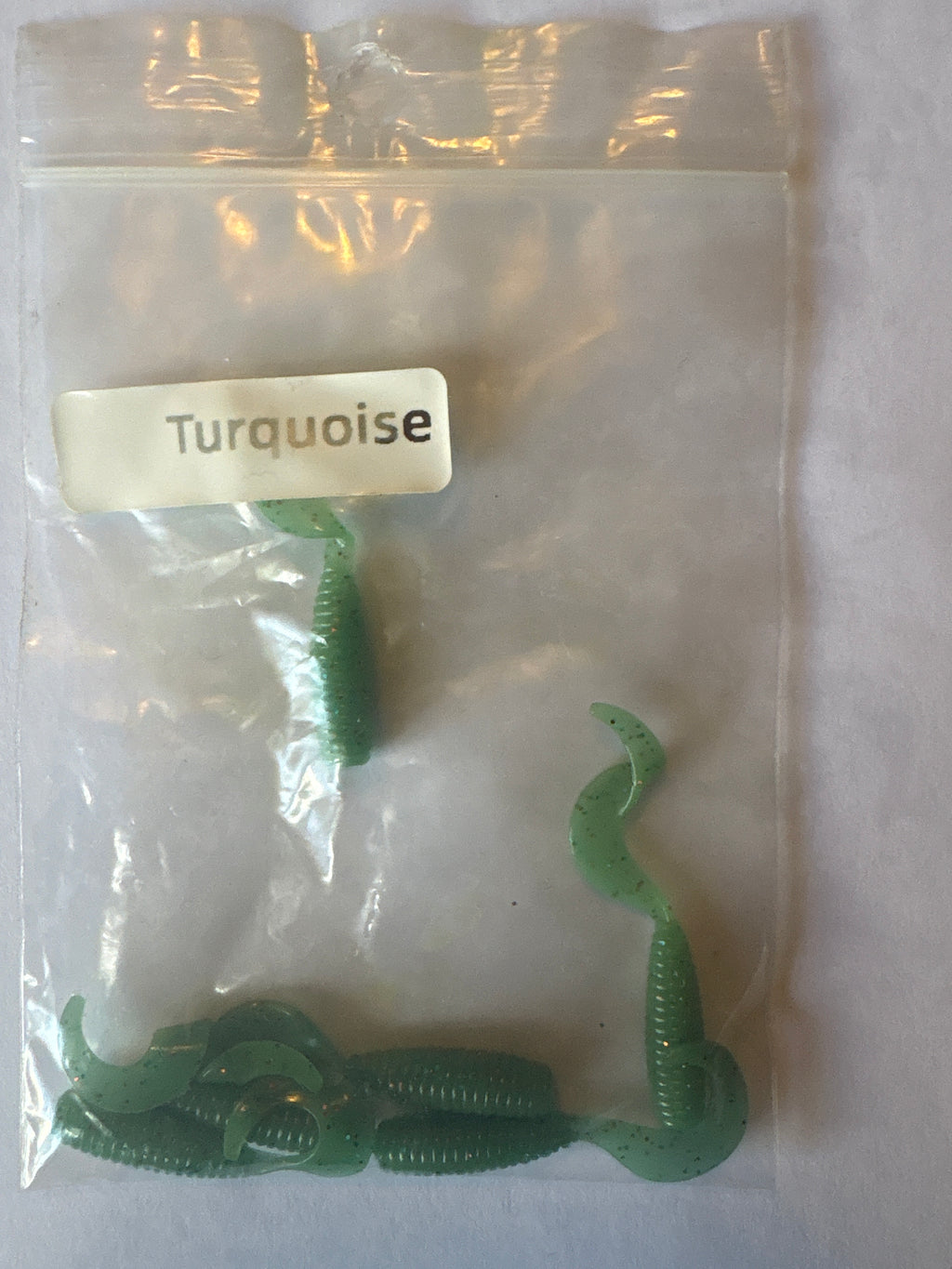 Turquoise 2 inch Crappie Grubs