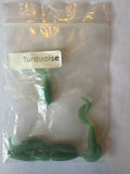 Turquoise 2 inch Crappie Grubs