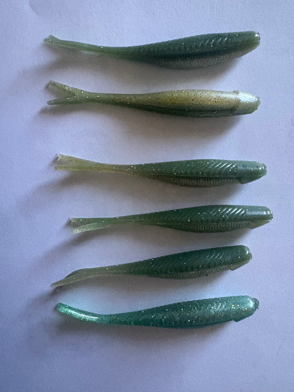 Natural Shad with Sparkles 3 inch Tracer Shads