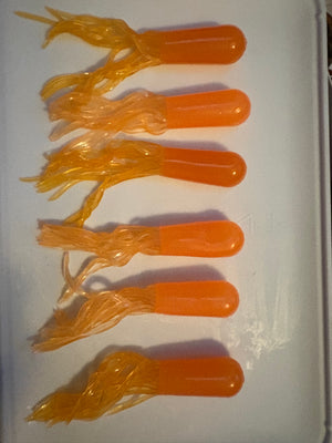 Tangerine Glow Tube Jigs (6)