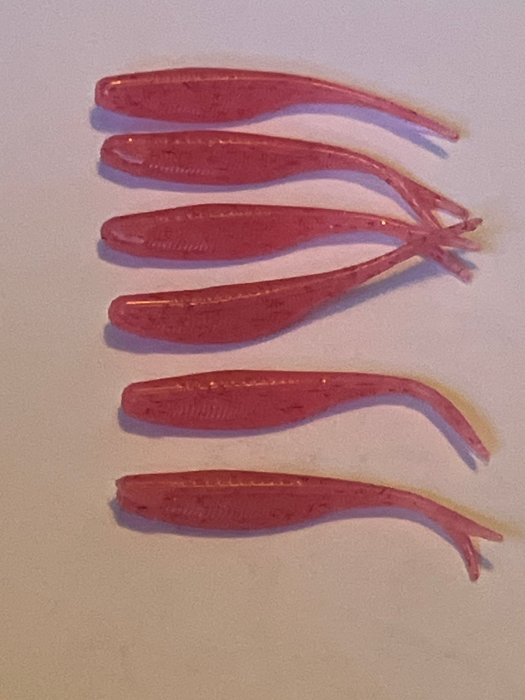 Pink Starburst With Red Flakes Flukes GLOW