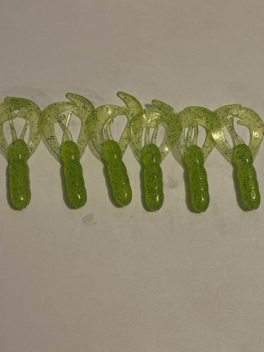 Light Green with Sparkles Crawdads