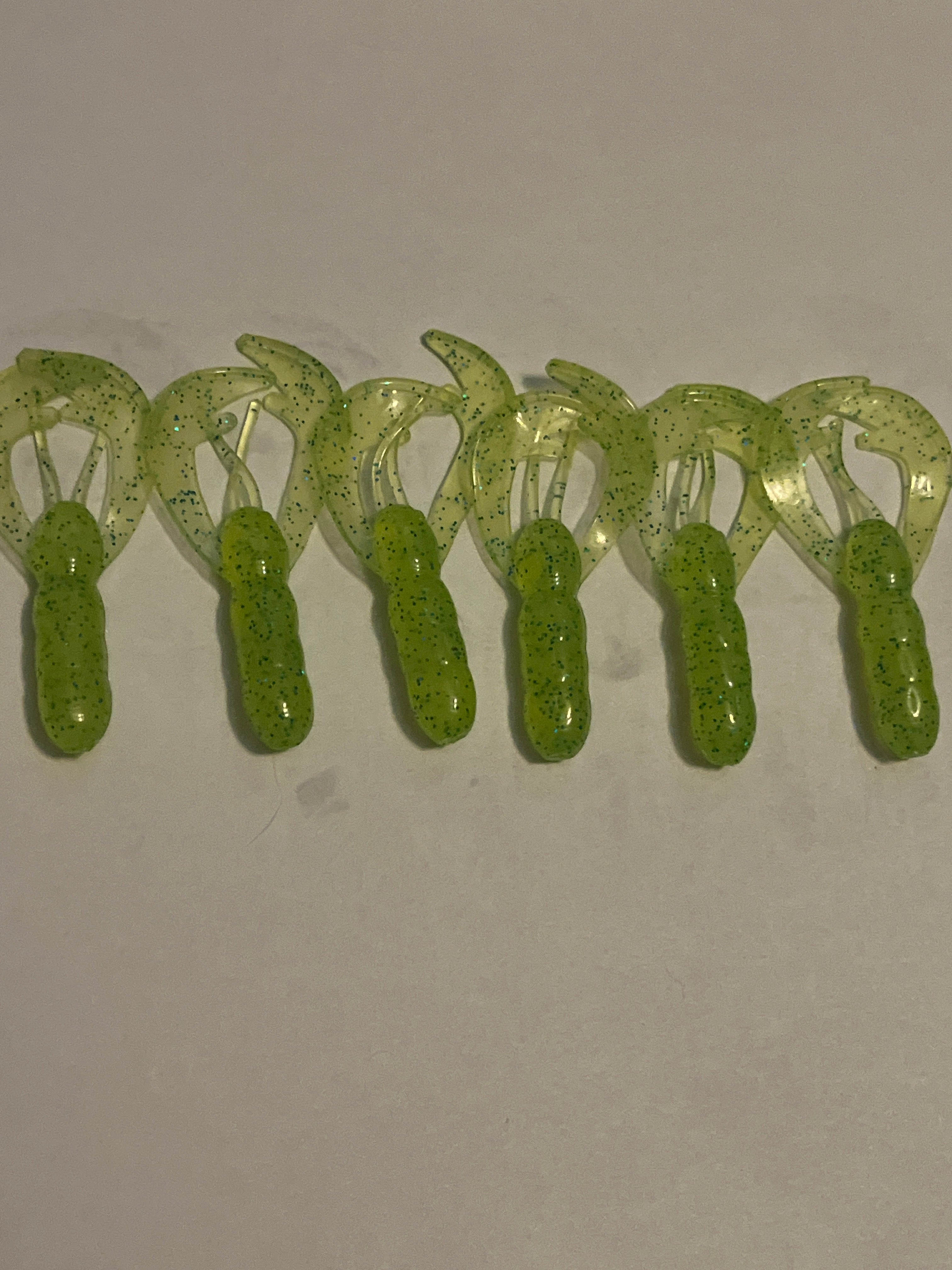 Light Green with Sparkles Crawdads