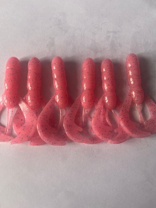 Bubblegum Pink and Sparkles Crawdads