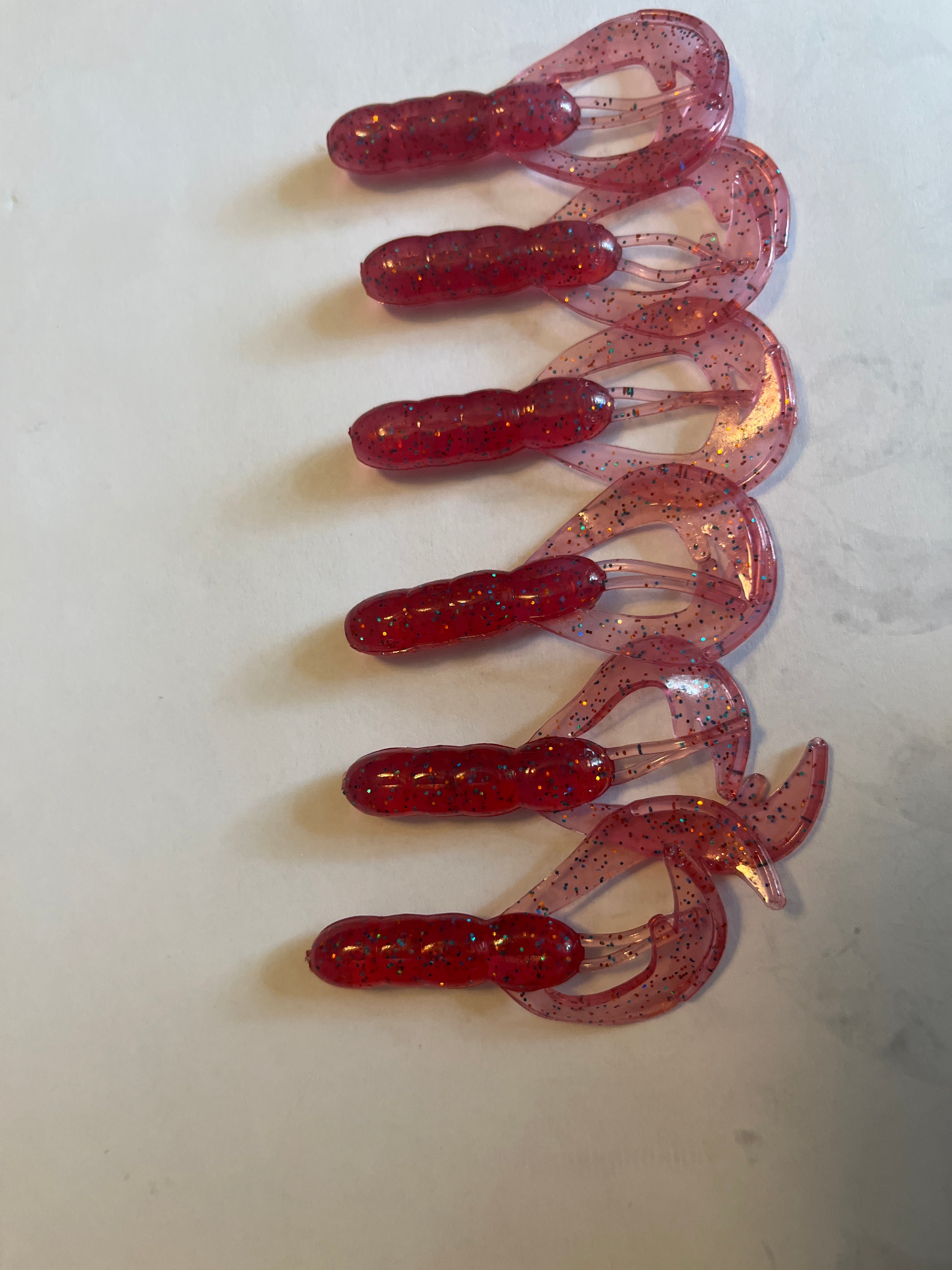 Pink with  Sparkles Crawdads