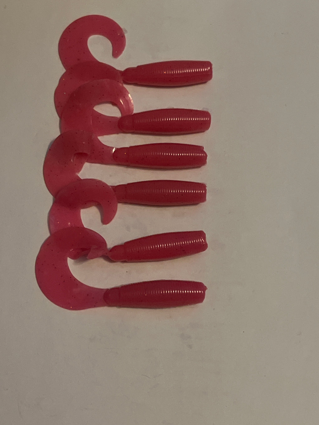 Hot Pink with Sparkles Single Grubs
