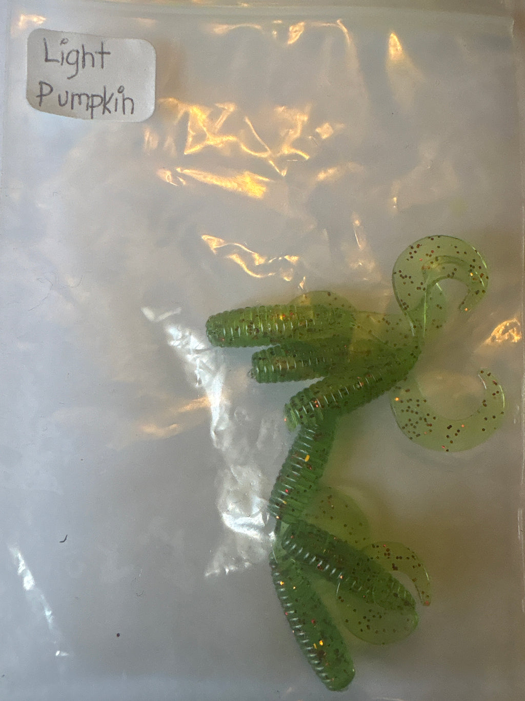 Light Pumpkin 2 Inch Crappie Grub