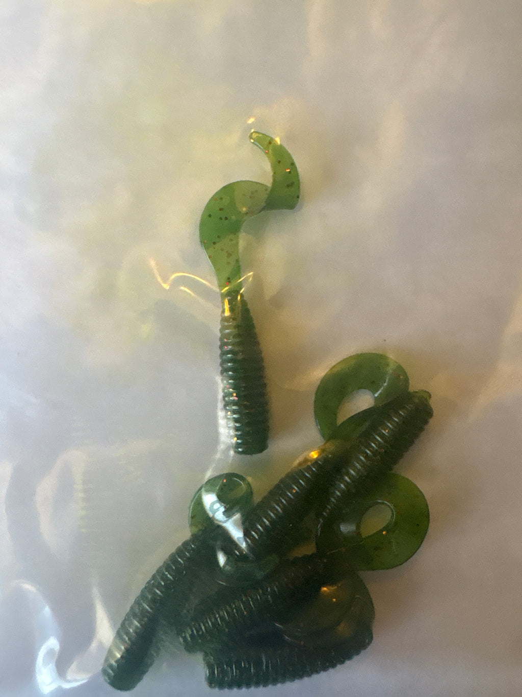 Dark Pumpkin 2 inch Crappie Grubs