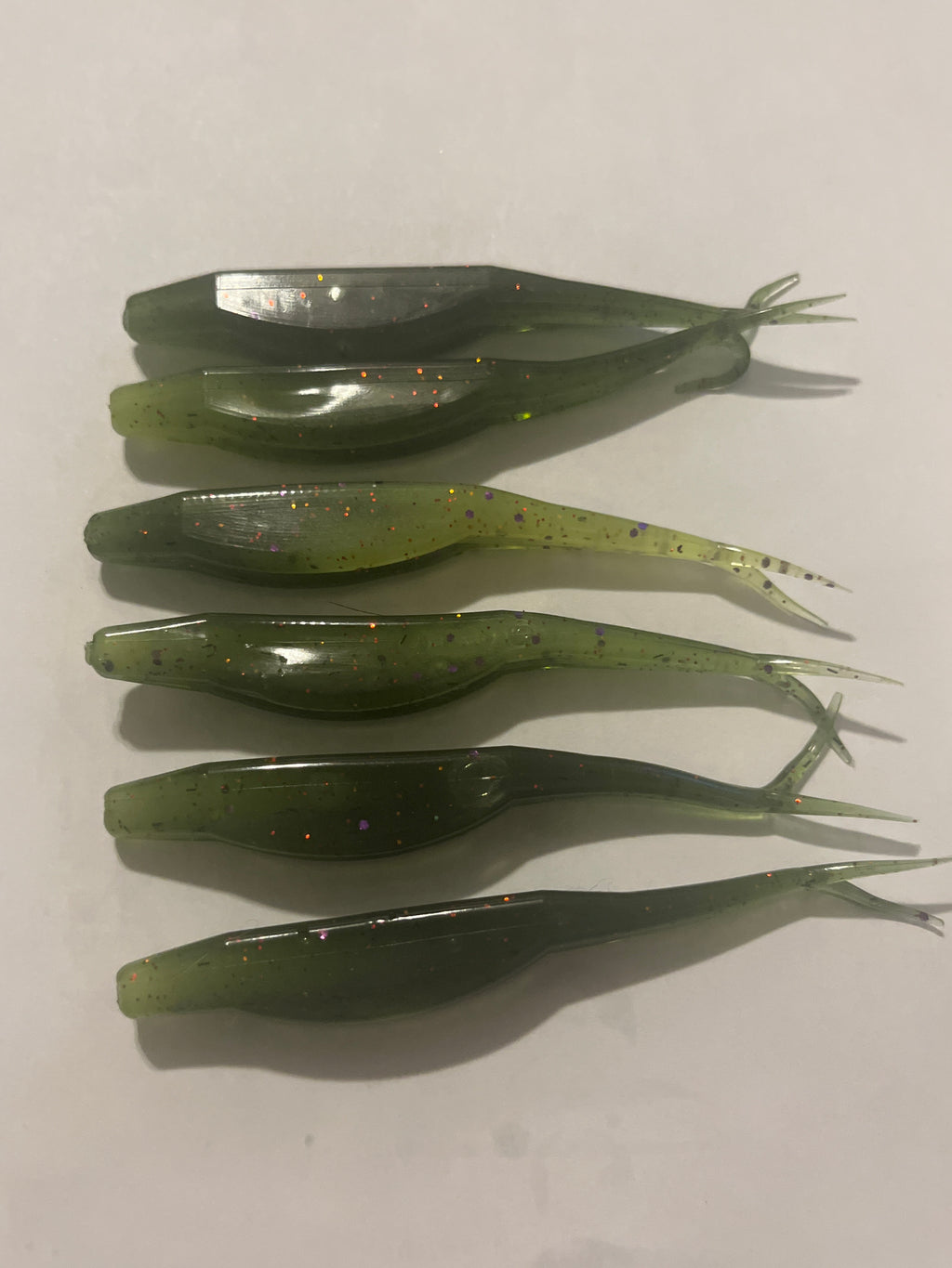 Goosebump Green With Watermelon Flukes