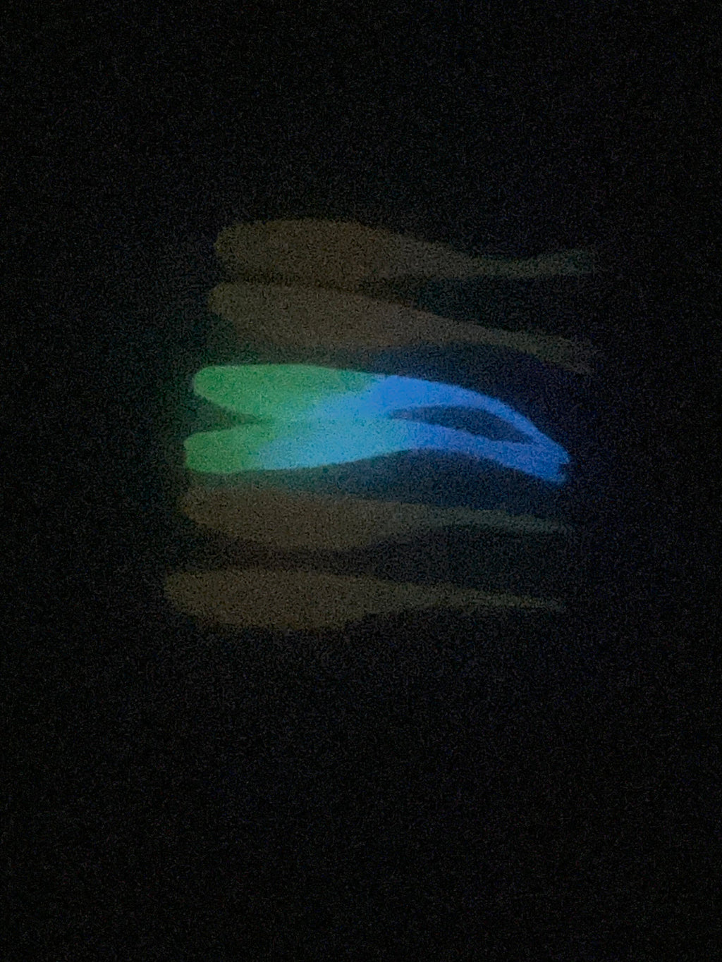 Peaches and Cream 3 Inch Tracer Shads with 2 Pearl 3 Inch Tracer Shads Glow