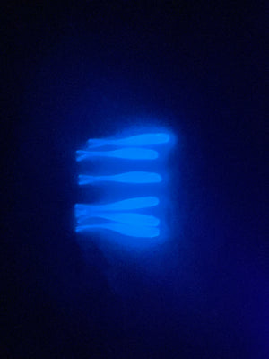 Purple with Glow 2 inch Tracer Shads