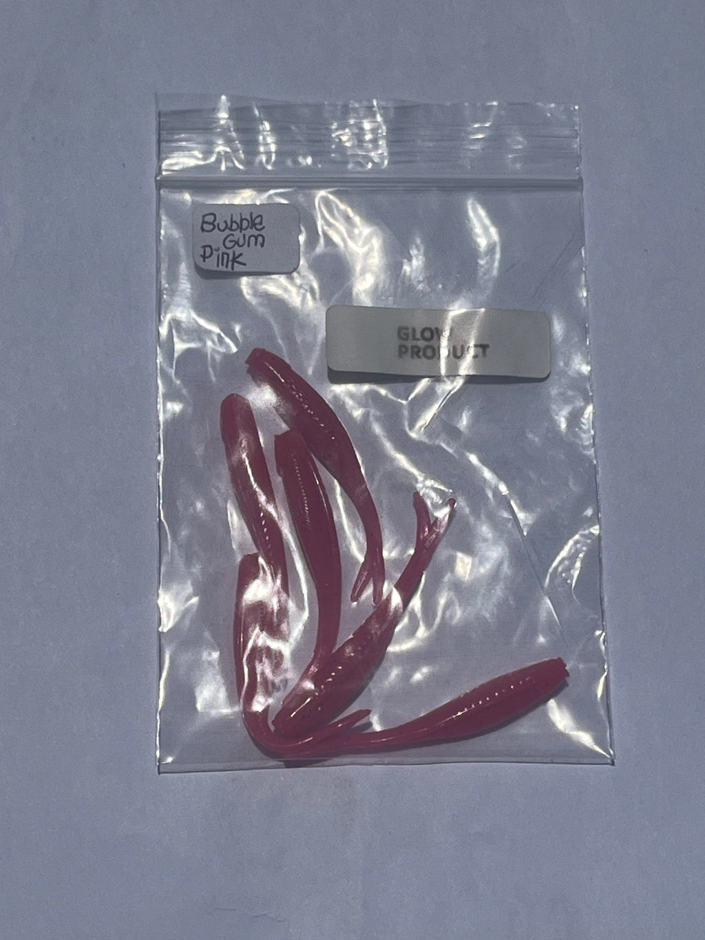 Bubblegum Pink and GLOW 2 inch Tracer Shads