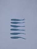 Light Blue with Sparkles 2 inch Tracer Shads