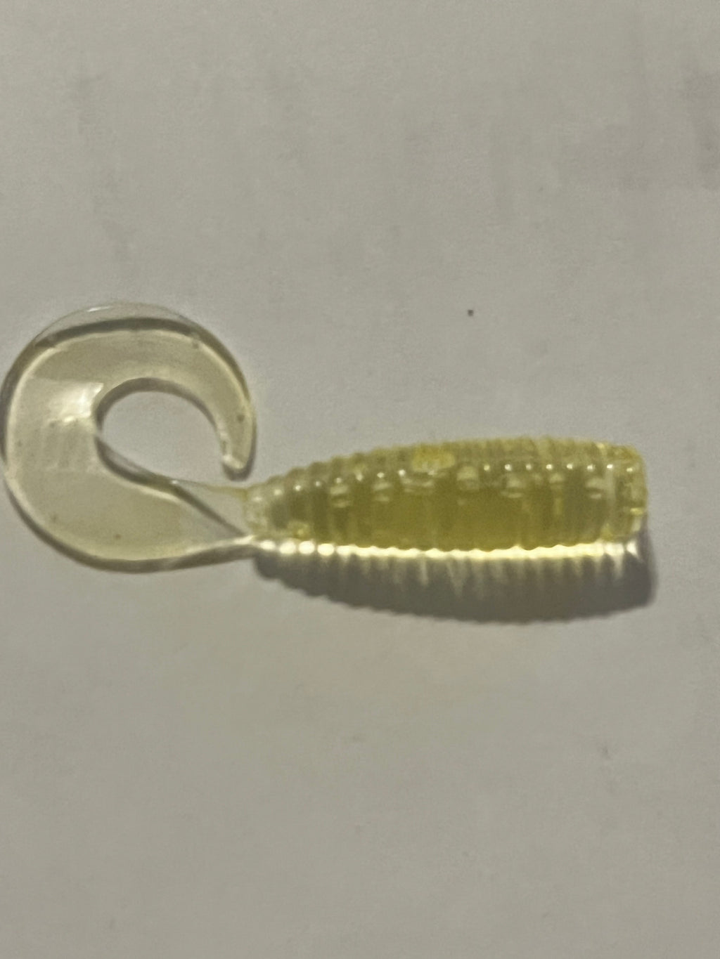 Lighting Yellow 2 inch Crappie Grubs