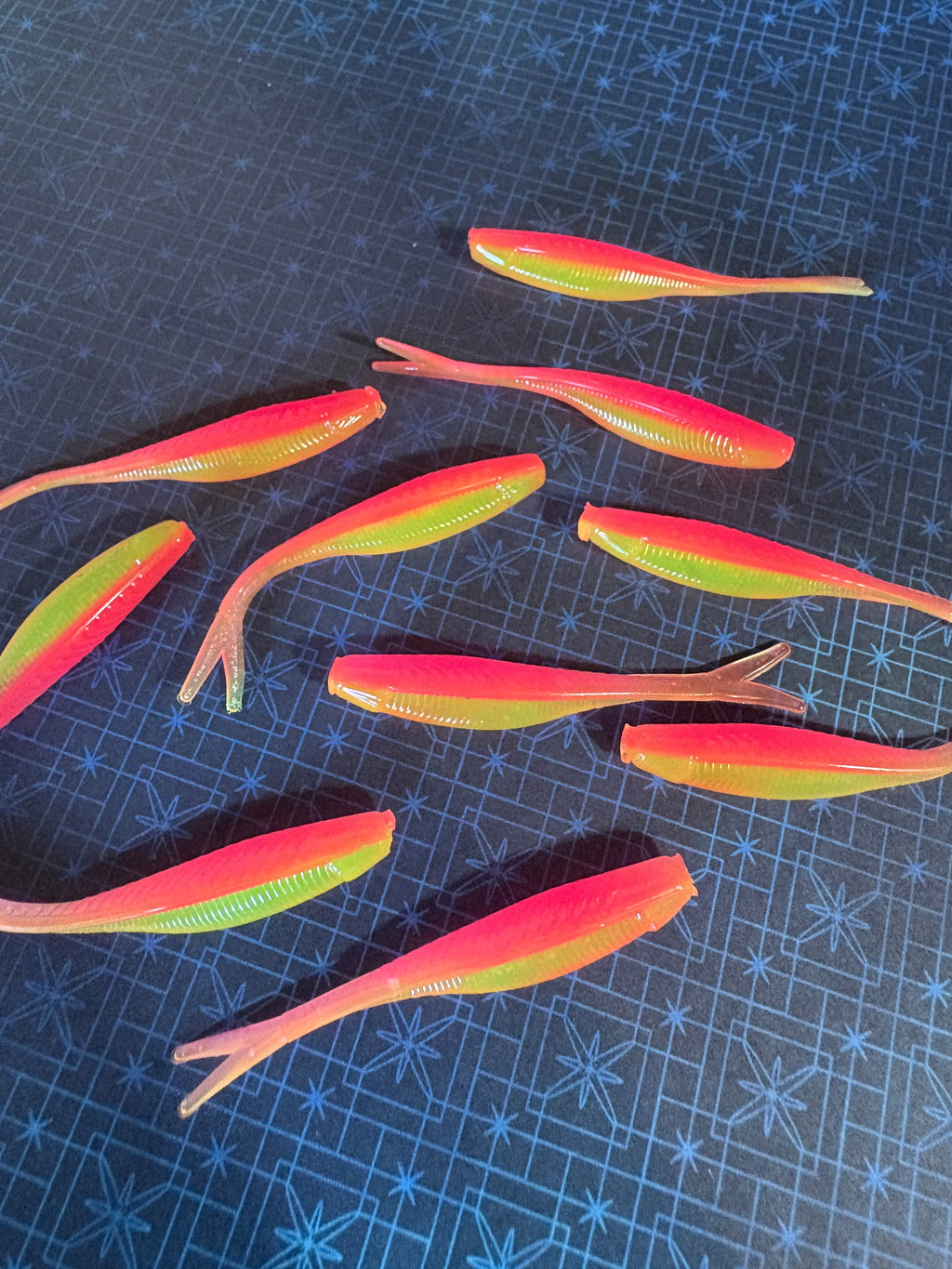 Limited Edition: Electric Chicken Tracer Shad (6 Count)