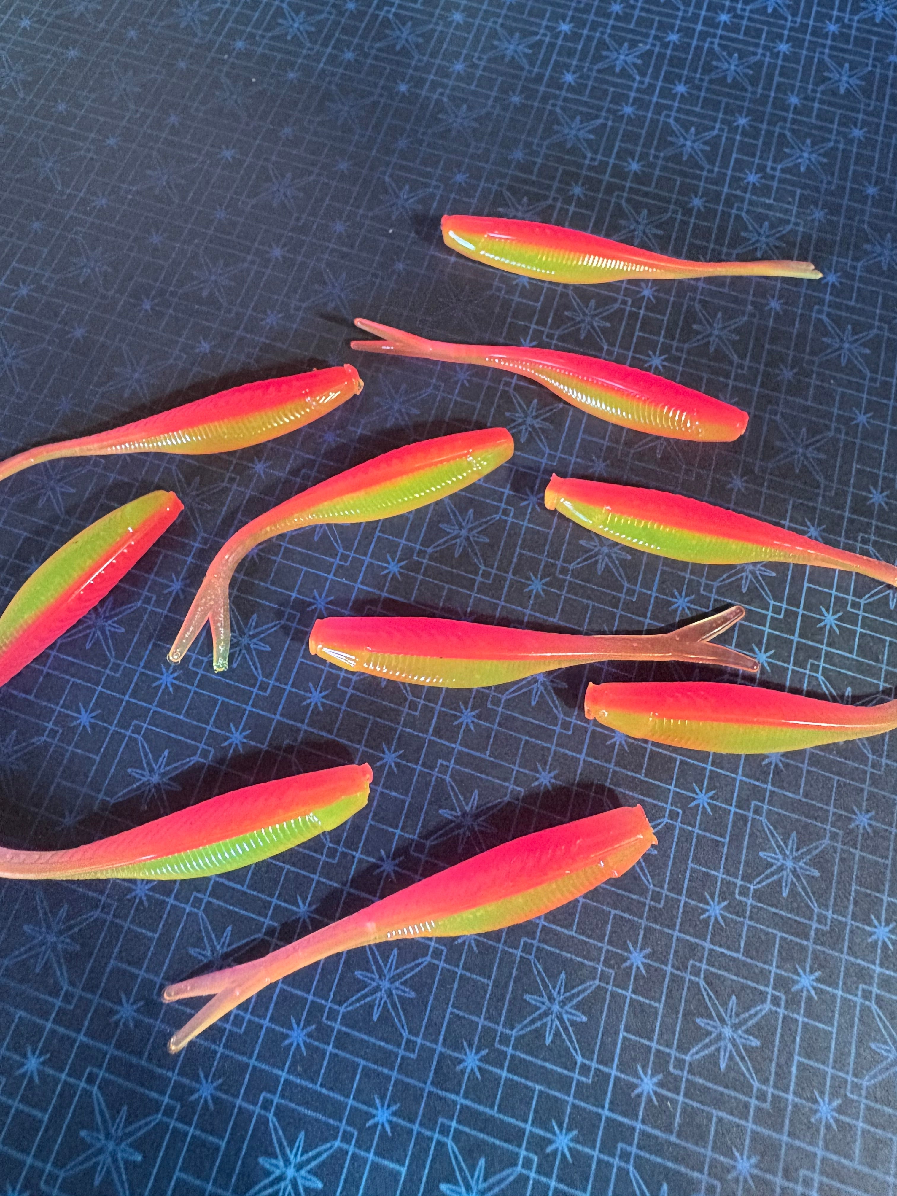 Limited Edition: Electric Chicken Tracer Shad (6 Count)