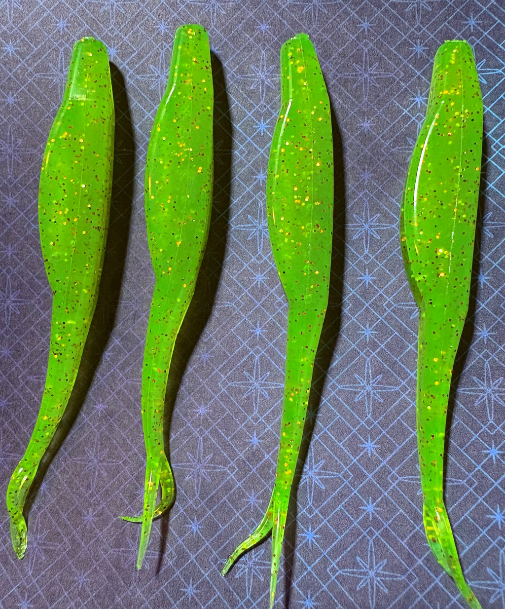 Chartreuse with Flake Flukes