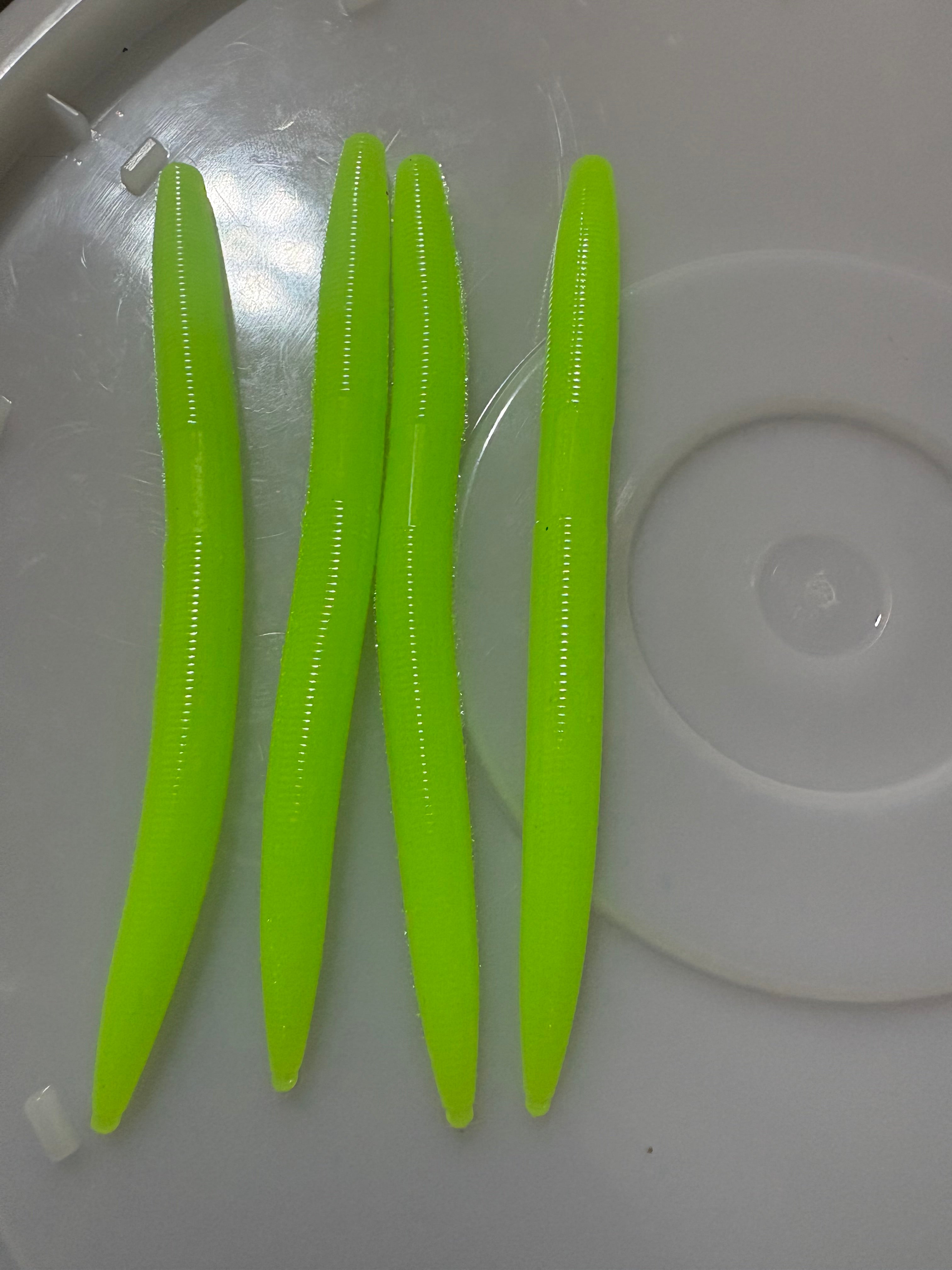 Goosebump Green Senko 5 Inch Glow in the dark